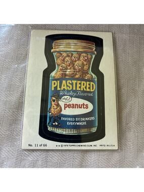 1979 Topps - Wacky Packages #11 Plastered Peanuts Sticker Series #1 PK143